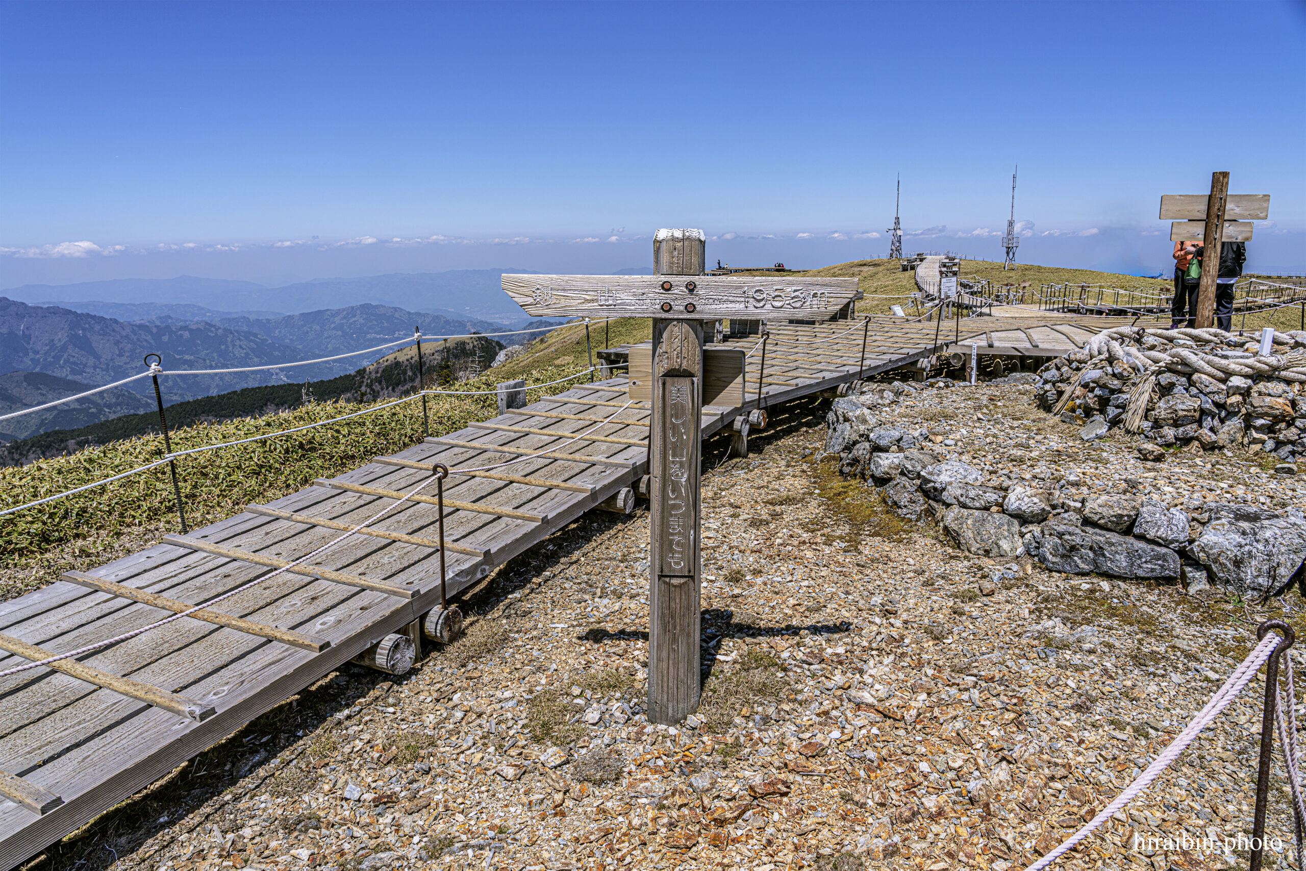 剣山山頂。